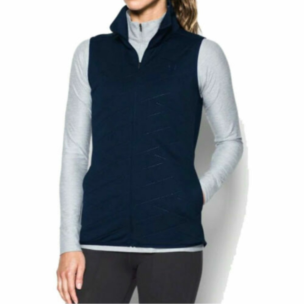 Women’s under armour fitted vest small blue